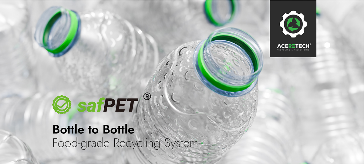 El sistema de reciclaje de grado alimenticio botella a botella de PET